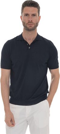 Hindustrie Polo in maglina COTTONCREPE Blu Hindustrie Uomo