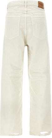 Balenciaga Womens White Cotton Jeans Denim Clothing