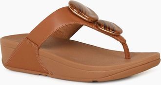 FitFlop Fitflop Womens Lulu Marbled Stone Sandals - Brown - Size: 6.5