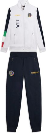 Freddy Tuta Uomo Italia FGI Full Zip e Collo Alto in French Terry