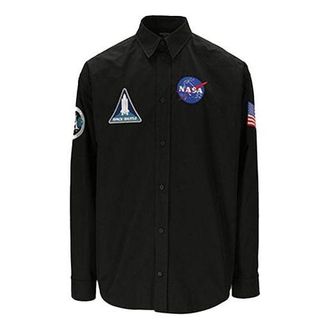 Balenciaga x NASA Space Multi-Patch Shirt Black 663076TYB181000
