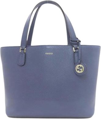 Gucci Pre-owned Tote Bags, female, Blue, Size: ONE SIZE Pre-owned Vintage Tote Bag
