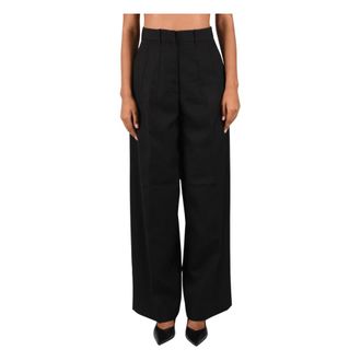Nine In The Morning Wijde broek - Dames - Broeken - Zwart - Maat: W26 Zijde