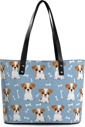 Generic Jack Russell Terrier Cute Puppy Tote Bags for Women Cute Shoulder Purses Handbags