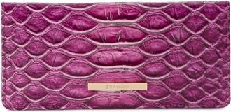 Brahmin Ady Croc Embossed Continental Wallet in Island Petal at Nordstrom