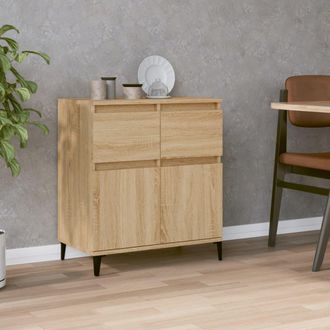 vidaXL Vidaxl - Aparador De Madera Contrachapada Roble Sonoma 60x35x70 Cm