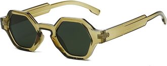 Generic Trendy Womens Street Photography Sunglasses Mens Outdoor Sports Commuting Sun Glasses(Green)