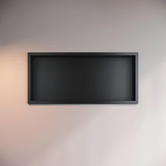 Elegant Lighting Shower Niche 304 Stainless Steel Wall Insert, Black Shower Caddies Modern Design, 60x30x10cm - Elegant