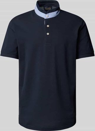 Christian Berg Regular Fit Poloshirt mit Stehkragen in Marine, Gr&ouml;&szlig;e XL