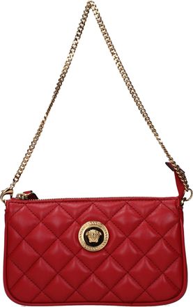 Versace Red Leather Womens Handbag