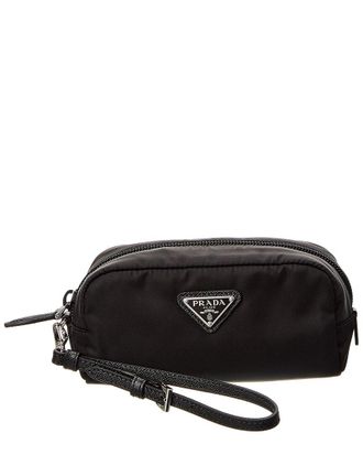 Prada Logo Nylon Pouch