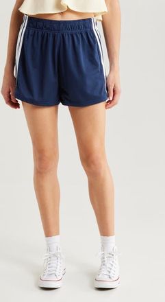 PacSun Mesh Basketball Shorts in Navy W/White Stripes at Nordstrom, Size Medium