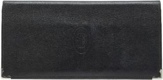 Cartier Pre-owned Wallets, female, Black, Size: ONE SIZE Pre-owned Vintage Leather Wallet