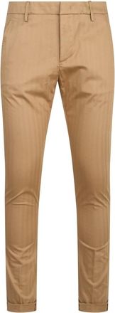 Dondup Broeken, Heren, Beige, W30, Katoen, Gaubert Broeken