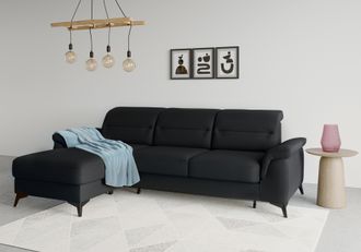 Sit&more Ecksofa »Sinatra L-Form« mit Recamiere, optional mit Kopfteilverstellung und Armteilfunktion