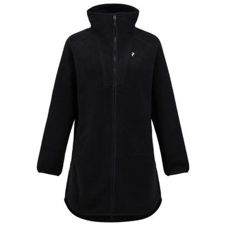 Peak Performance Naturerush Pile Long Full Zip Fleecejacke f&uuml;r Damen | schwarz