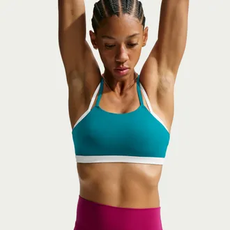 Nike Womens Zenvy Light-Support Padded Sports Bra in Blue | IX7279-372