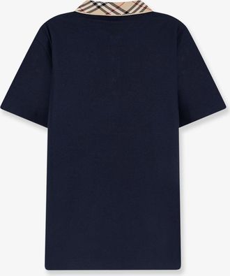 Burberry Mens Polo Shirt Blue Cotton T-shirts And Polos