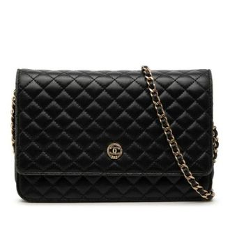 Chanel Pre-owned Shoulder Bags, female, Black, Size: ONE SIZE Pre-owned Vintage Shoulder Bag