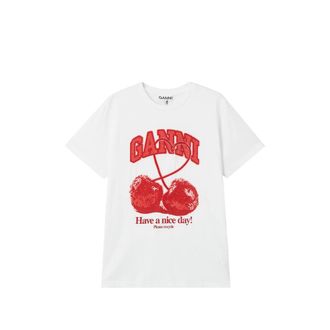 Ganni Cherry-print T-shirt