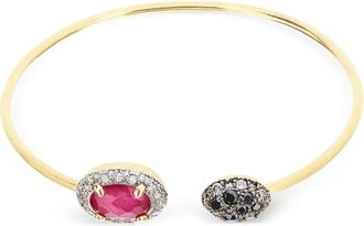 Nanis Bracciale rigido con diamanti - Oro