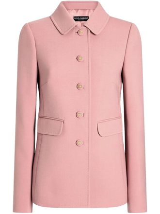 Dolce & Gabbana DNA wool blazer - women - Virgin Wool/Silk - 46 - Pink