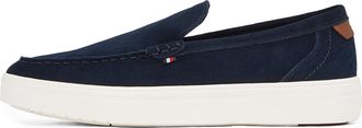 Tommy Hilfiger Mens Modern Light Hybrid Suede Loafers, Blue (Desert Sky), 8