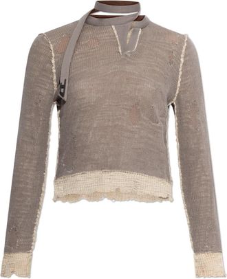 Diesel M-Dracarina Sweater - Dames - Coltruien - Beige - M - Truien & Vesten