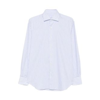 Alessandro Gherardi Formal Shirts, male, Blue, Size: 2XL Stretch Cotton Blend Shirt