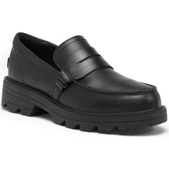 Sorel Revel Ave Penny Loafer in Black/Black at Nordstrom, Size 8.5