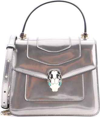 Bulgari Serpenti Top Handle Bag Patent Small