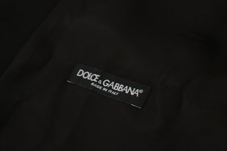Dolce & Gabbana Mens Black Jacket Vest 2 Piece Martini Blazer Virgin Wool Clothing