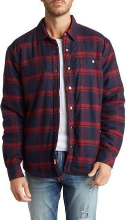 Coastaoro Tristan Plaid Flannel Shirt Jacket in Merlot at Nordstrom Rack, Size Medium