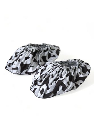 Dolce & Gabbana Logo-Print Nylon Slip-On Flat - Multicolor