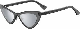 Moschino Ladies Black Cat Eye Sunglasses MOS051/S 0V81T4