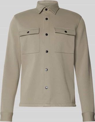 Mc Neal Hemdjacke mit Druckknopfleiste in Mud, Gr&ouml;&szlig;e XXL