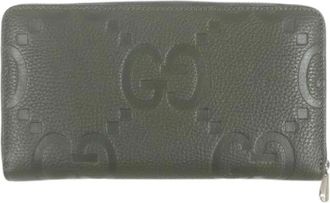 Gucci Pre-owned Lange portemonnee (bi-fold) - Heren - Vintage Accessoires - Groen - ONE Size - Leer - Vintage