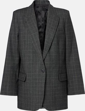 Nili Lotan Blazer Diane in misto lana a quadri