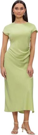 Modstr&ouml;m Unitymd Dress - Dames - Casual kleedjes - Groen - XL - Polyester - Kleedjes