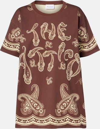 The Attico Bandana oversized cotton jersey T-shirt