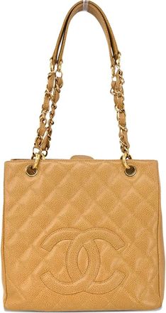 Chanel Borsa tote Petite Shopping PST in pelle 2003 - Toni neutri