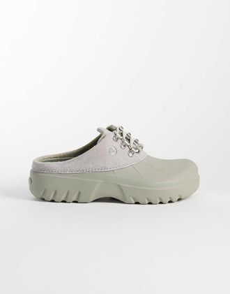 Crocs Axle sabot in camoscio grigio elefante