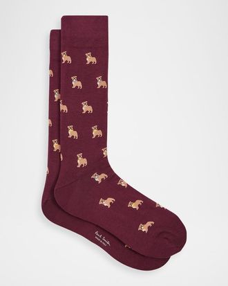 Paul Smith Mens Irwin Bulldog Crew Socks