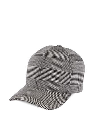 Balmain checked cap - Bianco