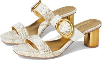 Naturalizer Ida Womens Wedge Shoes White Gold Snake Print Leather : 9.5 W (C)