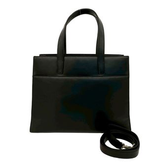 Loewe Black Leather Handbag Shoulder Bag Tote Bag (Pre-Owned)