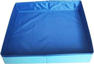 No Brand Ba&ntilde;era Plegable Para Perros/gatos/mascotas - Refrescante Para Mascotas - Pvc Antideslizante - 50 X 50 Cm - Azul