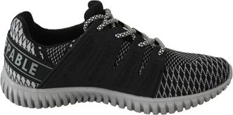 Plein Sport Zwarte Runner Mason Sneakers - Heren - Hardloopschoenen - Zwart - 40 EU - Polyester - Fitness