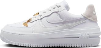 Nike (WMNS) Nike Air Force 1 Low Plt Af Orm Bling White Metallic Gold Summit White FB8473-100