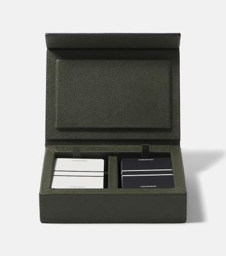 Giobagnara Parma leather playing cards holder